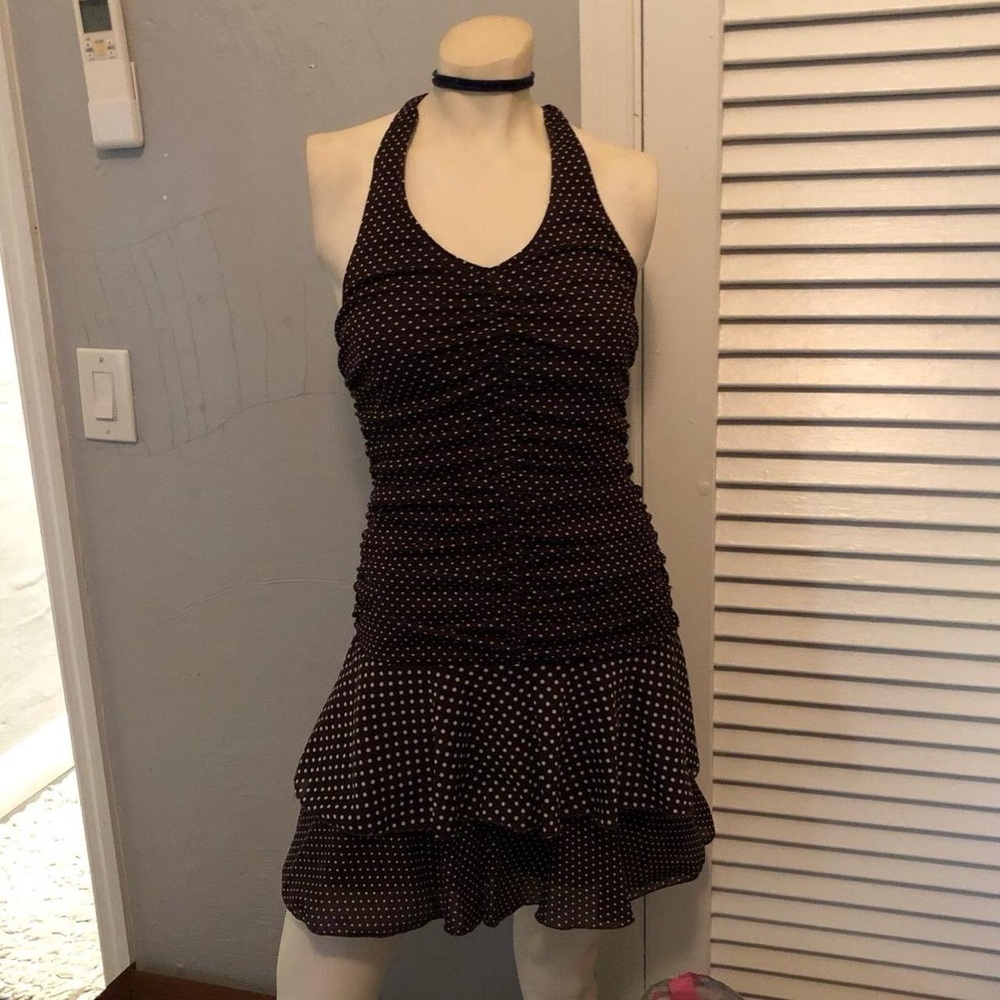 Polka Dot Halter Dress